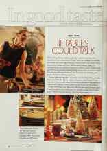 Better Homes & Gardens December 2002 Magazine Article: IF TABLES COULD TALK