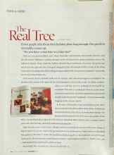 Better Homes & Gardens December 2002 Magazine Article: The Real Tree
