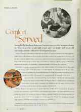 Better Homes & Gardens January 2003 Magazine Article: Comfort Is Served