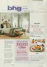 Better Homes & Gardens February 2003 Magazine Article: DECORATE WITH LOVE