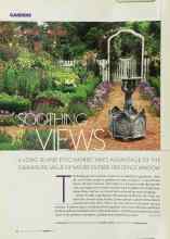 Better Homes & Gardens February 2003 Magazine Article: SOOTHING VIEWS