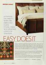 Better Homes & Gardens February 2003 Magazine Article: EASY DOES IT