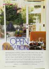 Better Homes & Gardens February 2003 Magazine Article: OPEN INVITATION