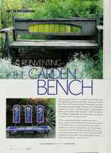Better Homes & Gardens March 2003 Magazine Article: REINVENTING THE GARDEN BENCH