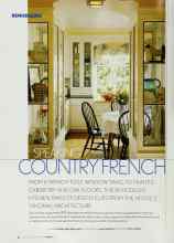 Better Homes & Gardens March 2003 Magazine Article: SPEAKING COUNTRY FRENCH