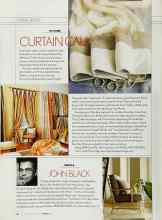 Better Homes & Gardens March 2003 Magazine Article: JOHN BLACK