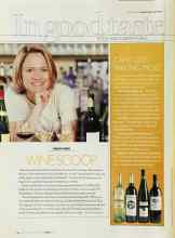 Better Homes & Gardens March 2003 Magazine Article: WINE SCOOP