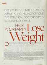 Better Homes & Gardens March 2003 Magazine Article: HELP YOUR FAMILY Lose Weight