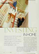 Better Homes & Gardens March 2003 Magazine Article: INVESTING IN HOME