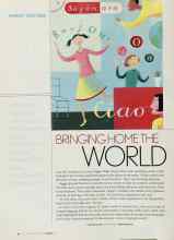 Better Homes & Gardens March 2003 Magazine Article: BRINGING HOME THE WORLD