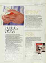 Better Homes & Gardens March 2003 Magazine Article: DUBIOUS DRUGS