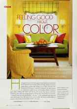 Better Homes & Gardens April 2003 Magazine Article: FEELING GOOD ABOUT COLOR