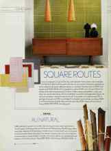 Better Homes & Gardens April 2003 Magazine Article: SQUARE ROUTES