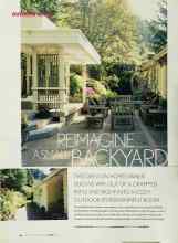 Better Homes & Gardens April 2003 Magazine Article: REIMAGINE A SMALL BACKYARD