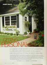 Better Homes & Gardens April 2003 Magazine Article: GETTING PERSONAL