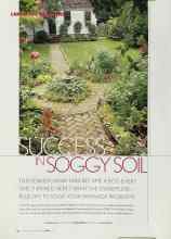 Better Homes & Gardens April 2003 Magazine Article: SUCCESS IN SOGGY SOIL