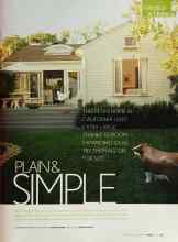 Better Homes & Gardens April 2003 Magazine Article: PLAIN & SIMPLE