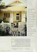 Better Homes & Gardens May 2003 Magazine Article: THE POWER OF WHITE