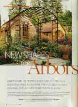 Better Homes & Gardens May 2003 Magazine Article: NEW SHAPES FOR Arbors