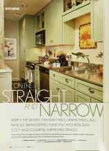 Better Homes & Gardens May 2003 Magazine Article: ON THE STRAIGHT AND NARROW