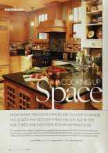 Better Homes & Gardens May 2003 Magazine Article: COOKING UP Space