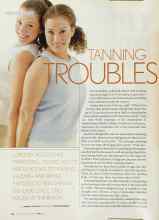 Better Homes & Gardens May 2003 Magazine Article: TANNING TROUBLES