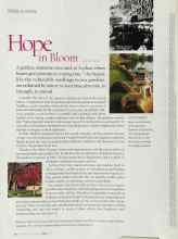 Better Homes & Gardens May 2003 Magazine Article: Hope in Bloom