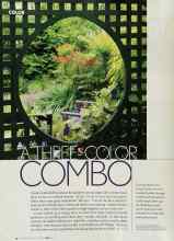 Better Homes & Gardens June 2003 Magazine Article: A THREE-COLOR COMBO
