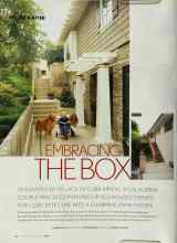 Better Homes & Gardens June 2003 Magazine Article: EMBRACING THE BOX