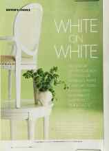 Better Homes & Gardens June 2003 Magazine Article: WHITE ON WHITE
