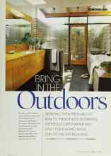Better Homes & Gardens June 2003 Magazine Article: BRING IN THE Outdoors