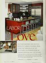 Better Homes & Gardens June 2003 Magazine Article: LABOR OF Love