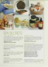 Better Homes & Gardens June 2003 Magazine Article: SPA SECRETS