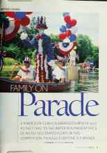 Better Homes & Gardens July 2003 Magazine Article: FAMILY ON Parade