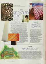 Better Homes & Gardens July 2003 Magazine Article: RECYCLED CHIC