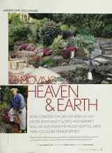 Better Homes & Gardens July 2003 Magazine Article: MOVING HEAVEN & EARTH
