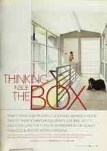 Better Homes & Gardens July 2003 Magazine Article: THINKING INSIDE THE BOX