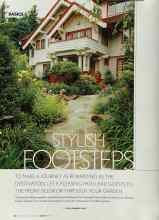 Better Homes & Gardens August 2003 Magazine Article: STYLISH FOOTSTEPS