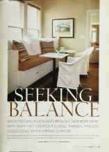 Better Homes & Gardens August 2003 Magazine Article: SEEKING BALANCE