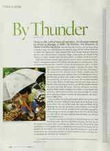 Better Homes & Gardens August 2003 Magazine Article: By Thunder