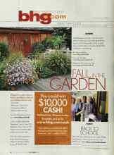 Better Homes & Gardens September 2003 Magazine Article: FALL IN THE GARDEN