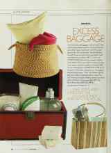 Better Homes & Gardens September 2003 Magazine Article: EXCESS BAGGAGE