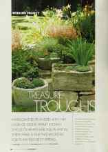 Better Homes & Gardens September 2003 Magazine Article: TREASURE TROUGHS