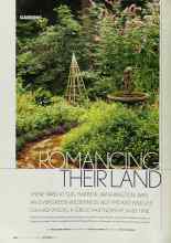 Better Homes & Gardens September 2003 Magazine Article: ROMANCING THEIR LAND