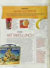 Better Homes & Gardens September 2003 Magazine Article: ART TAKES LUNCH