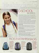 Better Homes & Gardens September 2003 Magazine Article: BACK-TO-SCHOOL BACKPACKS