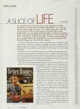 Better Homes & Gardens September 2003 Magazine Article: A SLICE OF LIFE