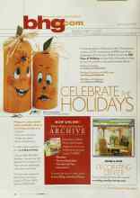 Better Homes & Gardens October 2003 Magazine Article: Magazine subscription help is available online at www.bhg.com/service