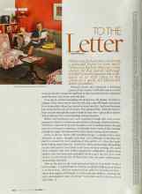 Better Homes & Gardens October 2003 Magazine Article: TO THE Letter