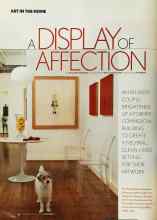 Better Homes & Gardens November 2003 Magazine Article: A DISPLAY OF AFFECTION